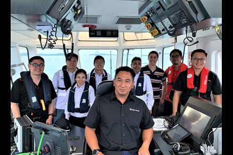 Crew were on board 'PSA Polaris' for the trials (Wartsila)